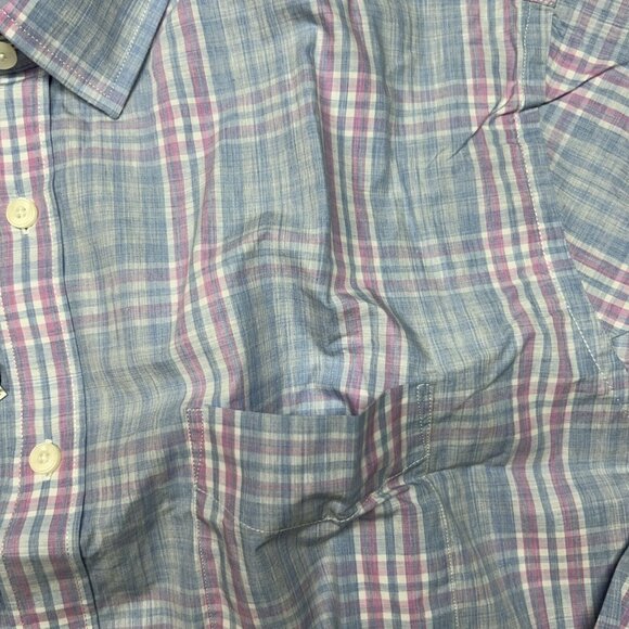 UNTUCKit Lombardy Shirt Mens 2XL Multicolor Plaid Long Sleeve Button Up New - Picture 5 of 13
